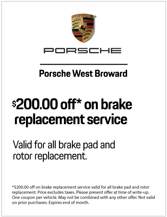 $200.00 off* on brake replacement service on brake replacement service valid for all brake pad and rotor replacement.*$200.00 off on brake replacement service valid for all brake pad and rotorreplacement. Price excludes taxes. Please present offer at time of write-up.One coupon per vehicle. May not be combined with any other offer. Not validon prior purchases. Expires 5/31/2020.