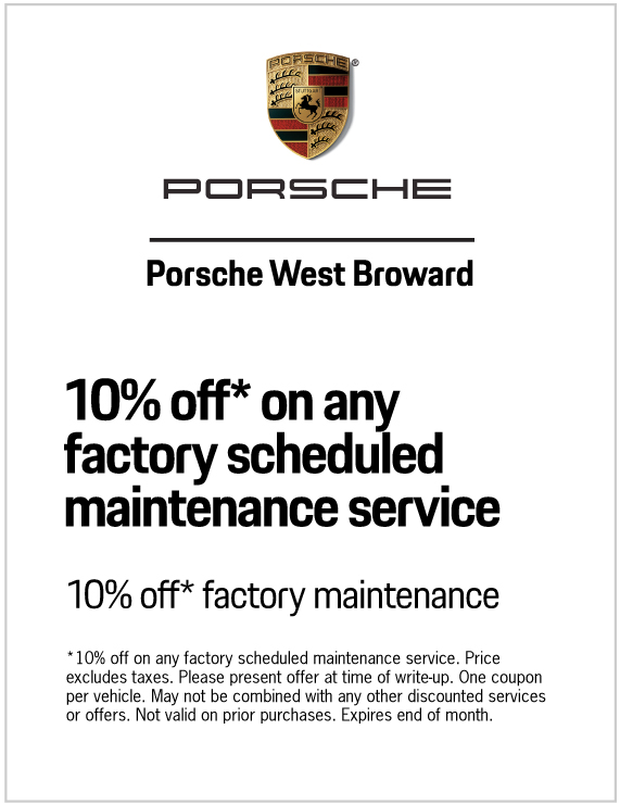 10% off* on any factory scheduled maintenance service.*10% off on any factory scheduled maintenance service. Priceexcludes taxes. Please present offer at time of write-up. One coupon pervehicle. May not be combined with any other discounted services or offers.Not valid on prior purchases. Expires 5/31/2020.