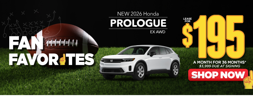 2026 Honda Prologue EX AWD	"Lease for $195 a month for 36 Months*
$3,999 due at signing" | Shop Now