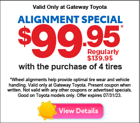 Valid only at Gateway Toyota | HVAC Clean Service $169.95* | View Details