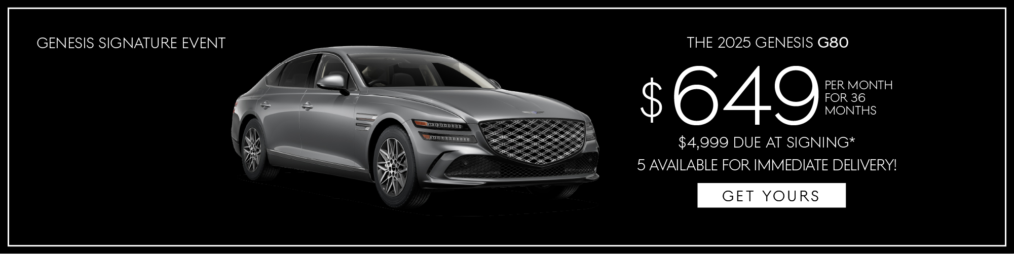 All new 2023 Genesis GV80 - only 4 available