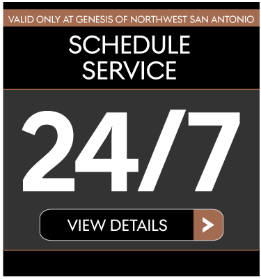 Valid Only at Genesis of Northwest San Antonio | Schedule Service 24/7 - View Details.