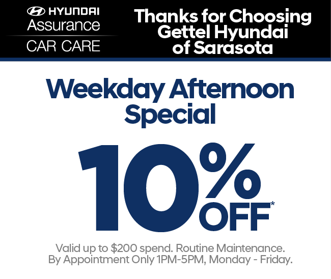 Weekday Afternoon Special 10% Off. Valid up to $200 spend. Routine Maintenance. By appointment only 1pm-5pm Monday-Friday