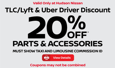 Rideshare Discount: 20% Discount on parts and accessories. Must show taxi and limousine commission ID. View details. 