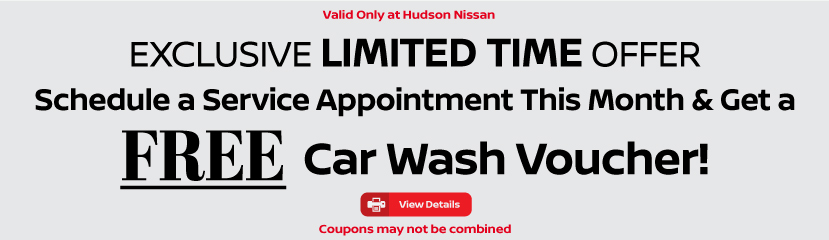Exclusive limited time offer - Schedule a service appointment this month & get a Free Car Wash Voucher!. View details. 