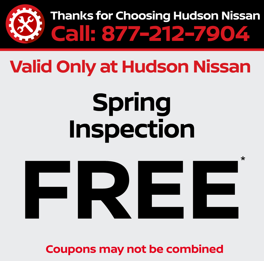 Valid only at Hudson Nissan Any recommended service 10% off.