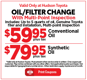 Hudson Toyota Service Special