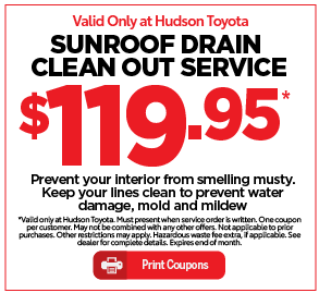 Hudson Toyota Service Special