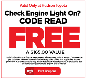 Hudson Toyota Service Special