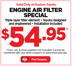 Hudson Toyota Service Special
