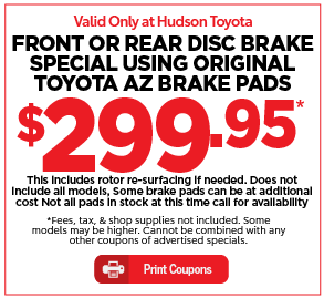 Hudson Toyota Service Special