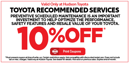 Hudson Toyota Service Special