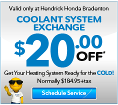 Valid only at Hendrick Honda Bradenton Complimentary 1-Day Courtesy Vehicle. Click for more details.