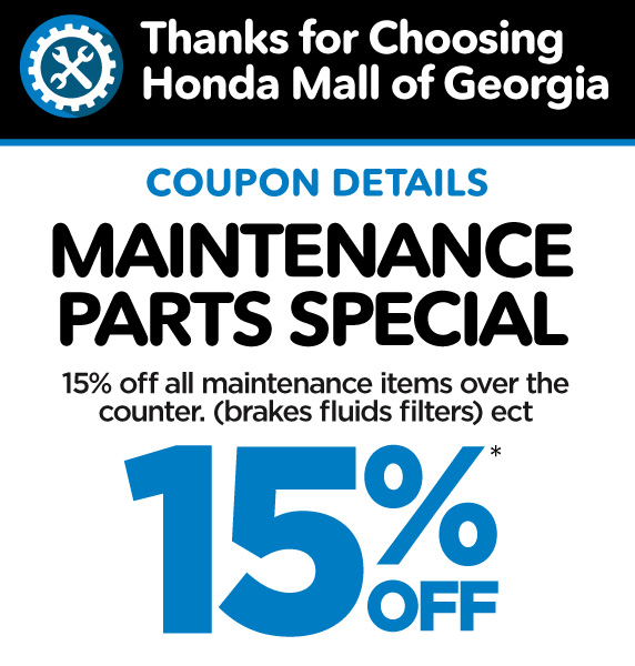 Maintenance Parts Special - 15% off