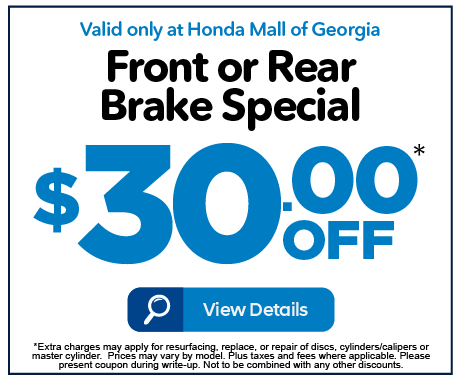 Front or Rear Brake Special $30 Off* - Click to View Details