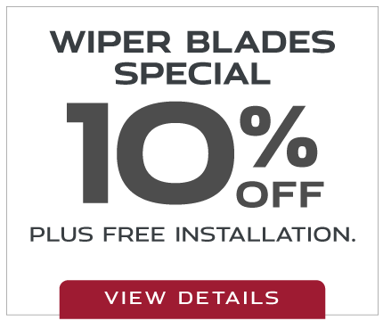 Wiper Blades Special - 10% Off - Plus Free Installation - View Details