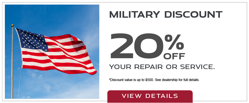 Military Discount - 20% off your repair or service - View Details
