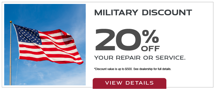 Military Discount - 20% off your repair or service - View Details