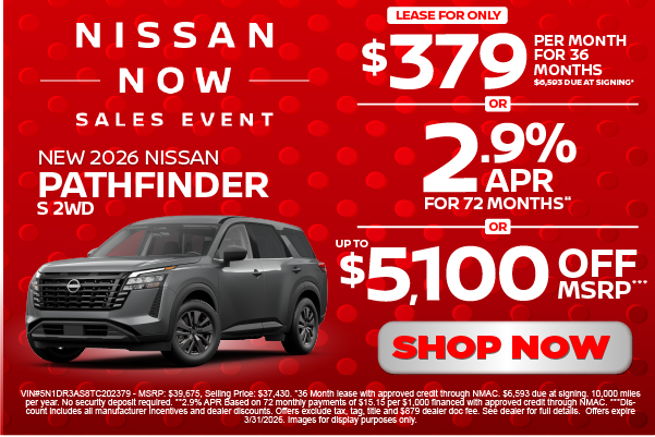 New 2025 Nissan Murano SV FWD | Up to $8,500 off MSRP*
Or 0% APR for 60 Months**
Or 2.9% APR for 72 Months***