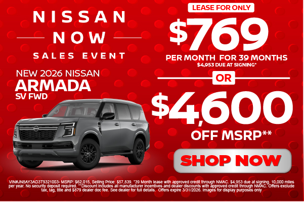 New 2025 Nissan Armada 4x2 Platinum Reserve | Up to $8,500 off MSRP*