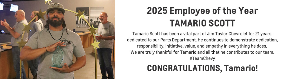 2025 Employee of the Year, TAMARIO SCOTT