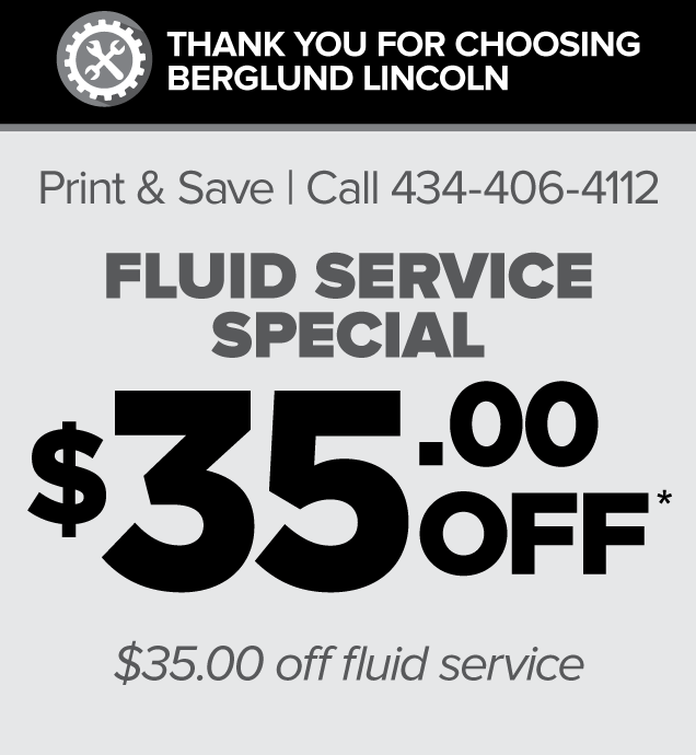 Fluid Service Special $35.00 Off. Schedule Service