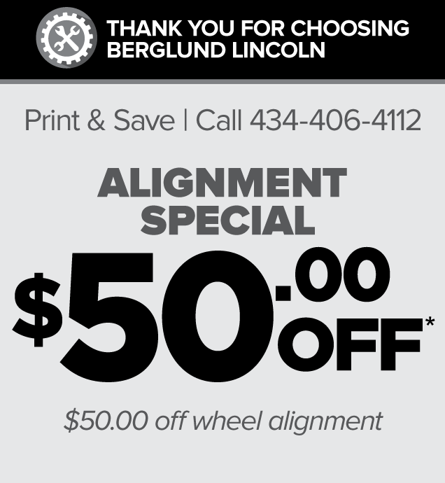 Alignment Special $50.00 Off. Schedule Service