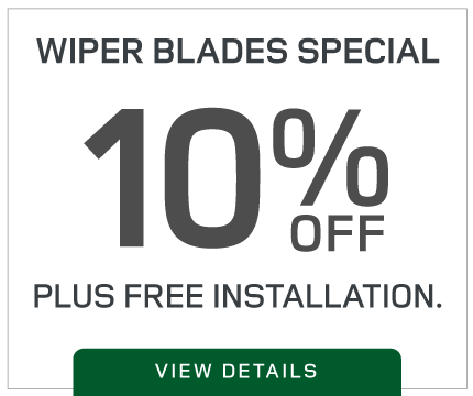 Wiper Blades Special - 10% Off - Plus Free Installation - View Details