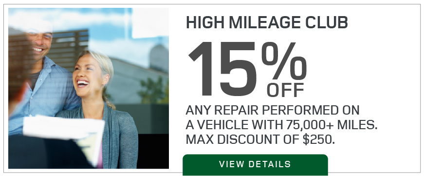 High Mileage Club - 15% off - View Details