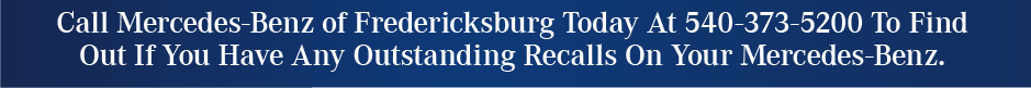 Call Mercedes-Benz of Fredericksburg Today