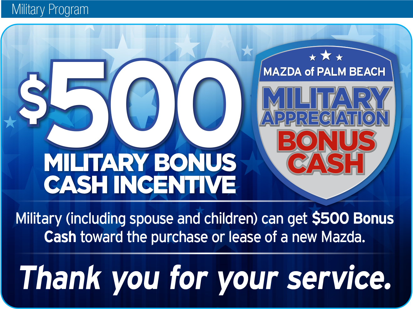 Military Appreciation Offer