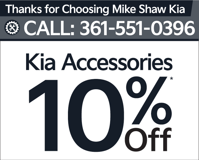 Kia Accessories 10% off