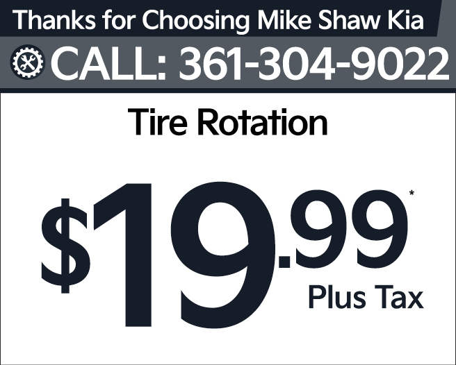 Tire Rotation - $19.99* Plus Tax