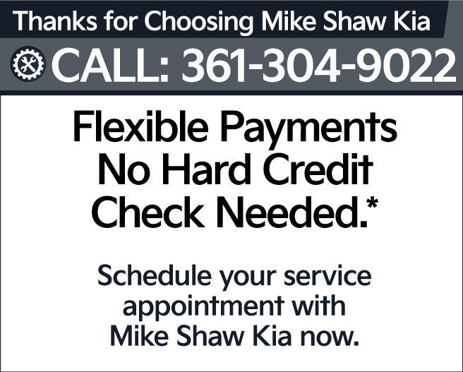 Flexible Payments No Hard Credit Check Needed.* | Schedule your service appointment with Mike Shaw Kia now.