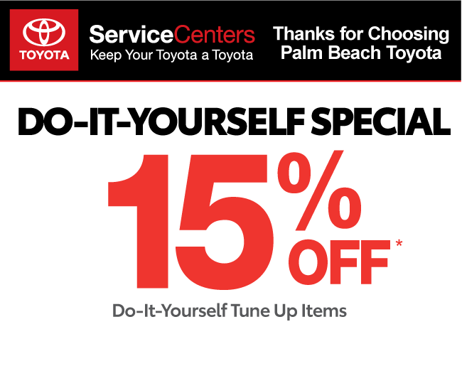 Do It Yourself Special - 15% off DIY Tune Up items