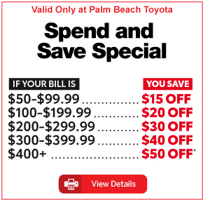 Spend and Save Special - If your bill is $50-$99 Save $15 off, up to $50 off - View Details