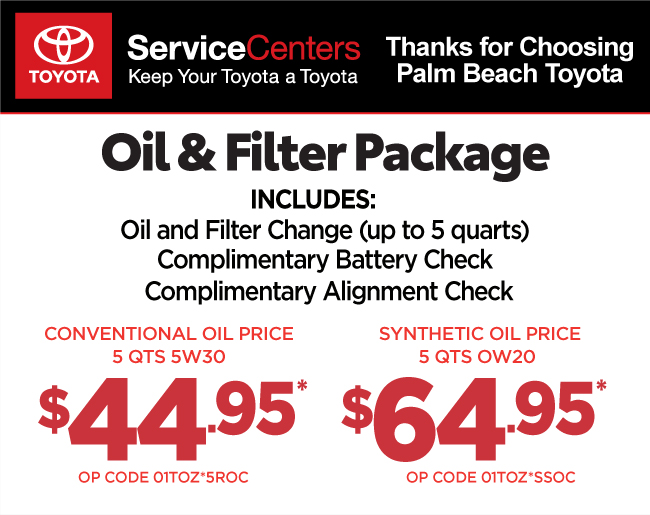 Printable Service Coupon Palm Beach Toyota