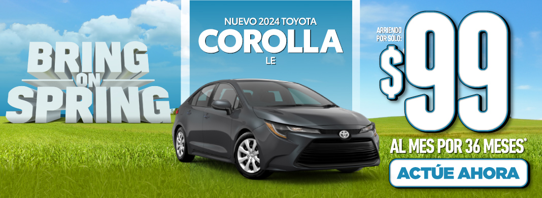 Nuevo 2022 Toyota Corolla LE | Arriendo Por Solo $99 Al Mes Por 36 meses*