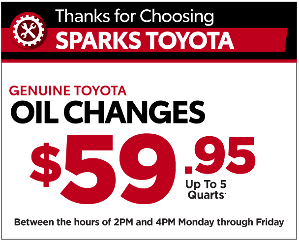 Genuine Toyota Oil Changes - $59.95*