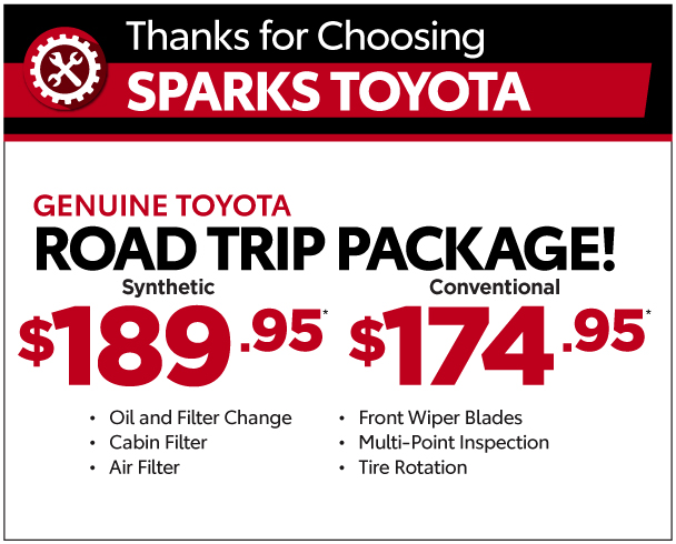 Road Trip Package | Synthetic: $189.95 | Conventional $174.95