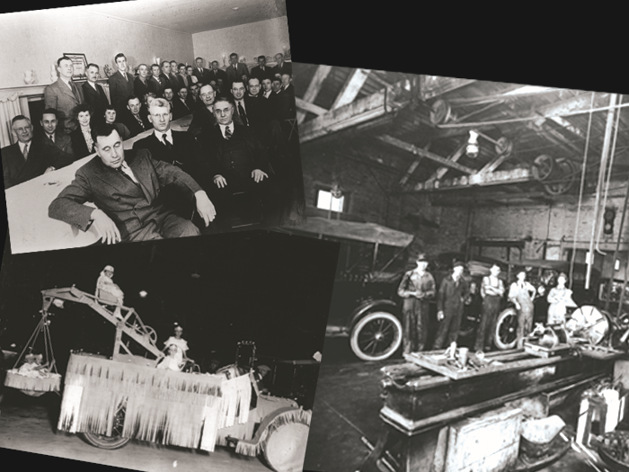 Early Days Weld County Garage Photo Collage